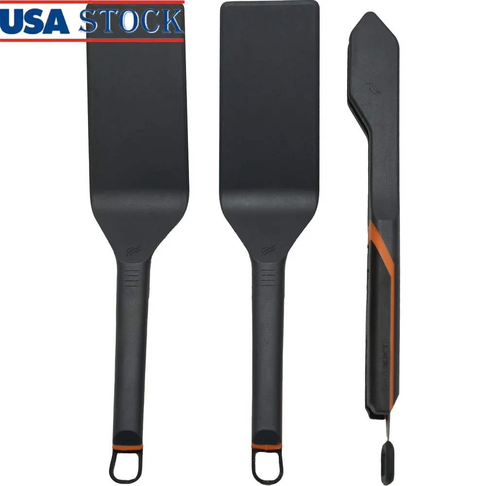 E-Series 3 Piece Griddle Tool Kit Heat Resistant Tongs Spatulas Non-Stick Induction Safe Kitchen Accessories Lightweight 
E-Series 3 Piece Griddle Tool Kit Heat Resistant Tongs Spatulas Non-Stick Induction Safe Kitchen Accessories Lightweight