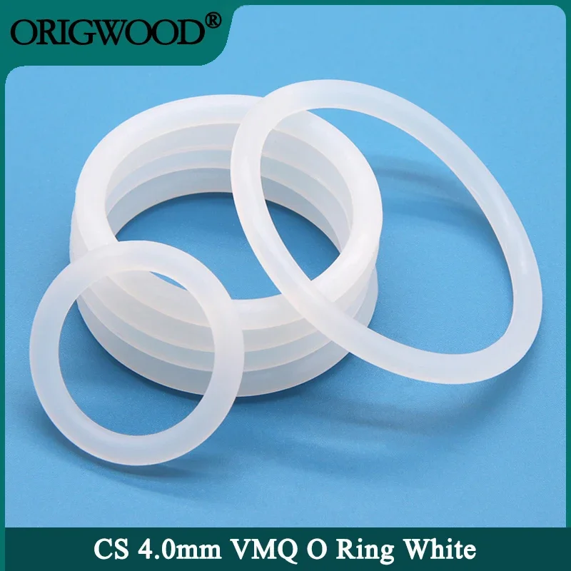 10/50pcs VMQ O Ring Gasket CS 4mm OD 12 ~ 150mm White Waterproof Washer Round O Shape Silicone Ring Food Grade
10/50pcs VMQ O Ring Gasket CS 4mm OD 12 ~ 150mm White Waterproof Washer Round O Shape Silicone Ring Food Grade