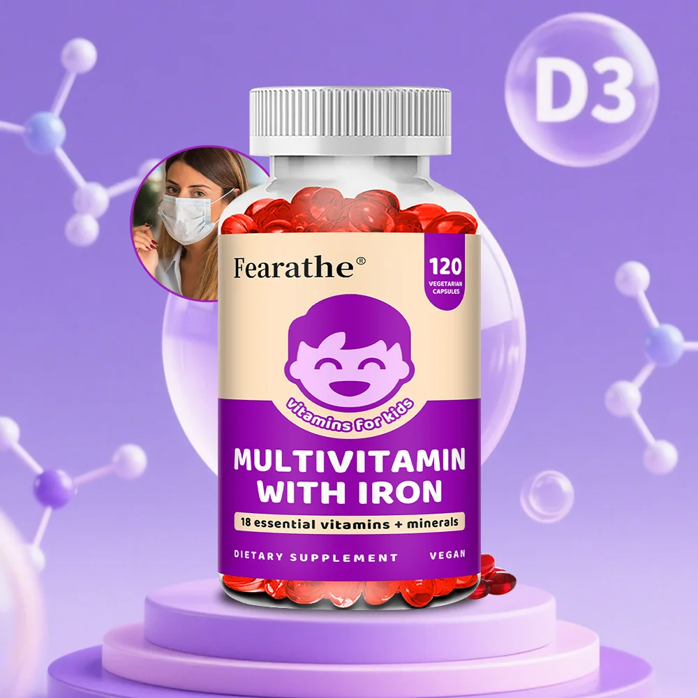 Детский мультивитамин с утюгом для улучшения развития мозга, повышения иммунитета и увеличения энергии для жизненно важности и благополошения 
Детский мультивитамин с утюгом для улучшения развития мозга, повышения иммунитета и увеличения энергии для жизненно важности и благополошения