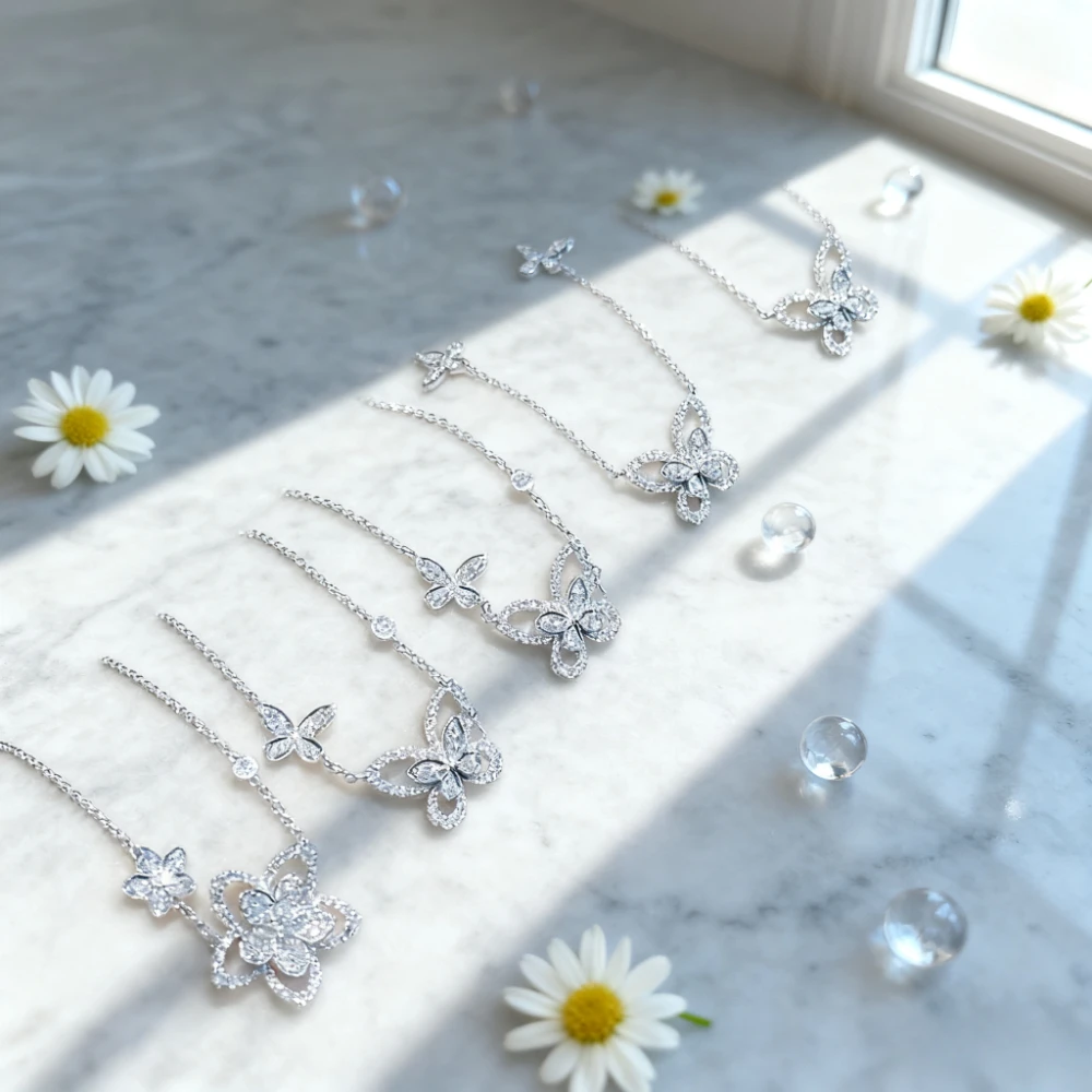 2025 Trendy Jewelry French Luxury Butterfly Phantom Women's Necklace, High - qty Moissanite, Sparkling, Great Party Gift
2025 Trendy Jewelry French Luxury Butterfly Phantom Women's Necklace, High - qty Moissanite, Sparkling, Great Party Gift