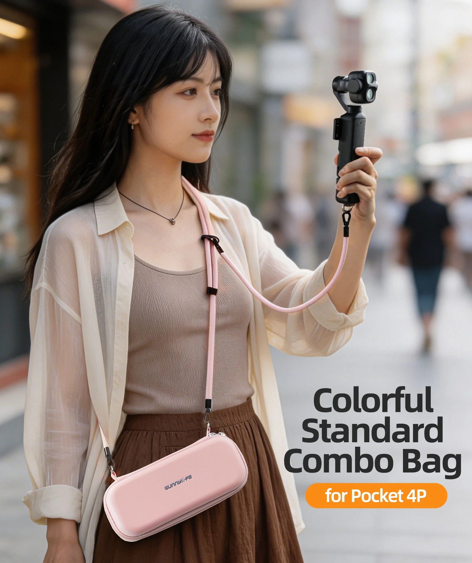 Carrying Case for DJI Osmo Pocket 4 Pro, Portable Hard Storage Travel Bag PU Shell Protective Case with Wrist Strap & Carabiner
Carrying Case for DJI Osmo Pocket 4 Pro, Portable Hard Storage Travel Bag PU Shell Protective Case with Wrist Strap & Carabiner