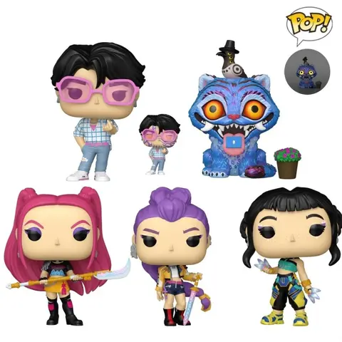 KPop Demon Hunters Anime Figure Zoey Rumi Mira Jinu Derpy with Sussie FUNKO POP Collectible Limited Edition Model Toy Gift