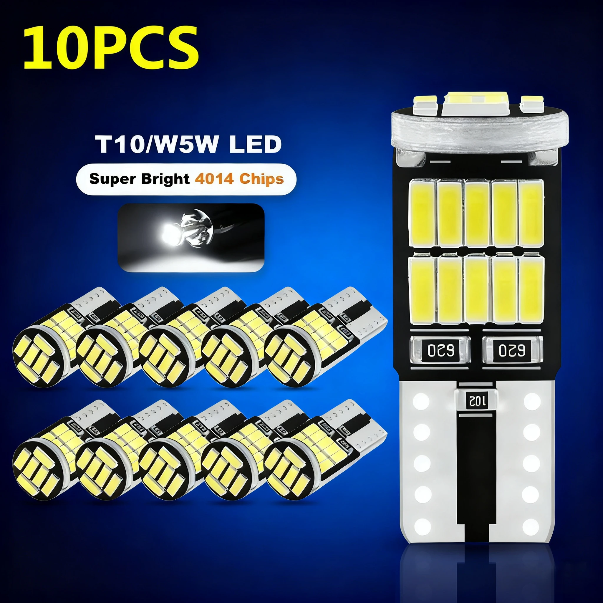 10Pcs W5W Led T10 168 194 Signal Lamp Canbus 4014 26SMD For Car Interior Map Dome Parking Light white/Blue/Yellow/Red Many color
10Pcs W5W Led T10 168 194 Signal Lamp Canbus 4014 26SMD For Car Interior Map Dome Parking Light white/Blue/Yellow/Red Many color
