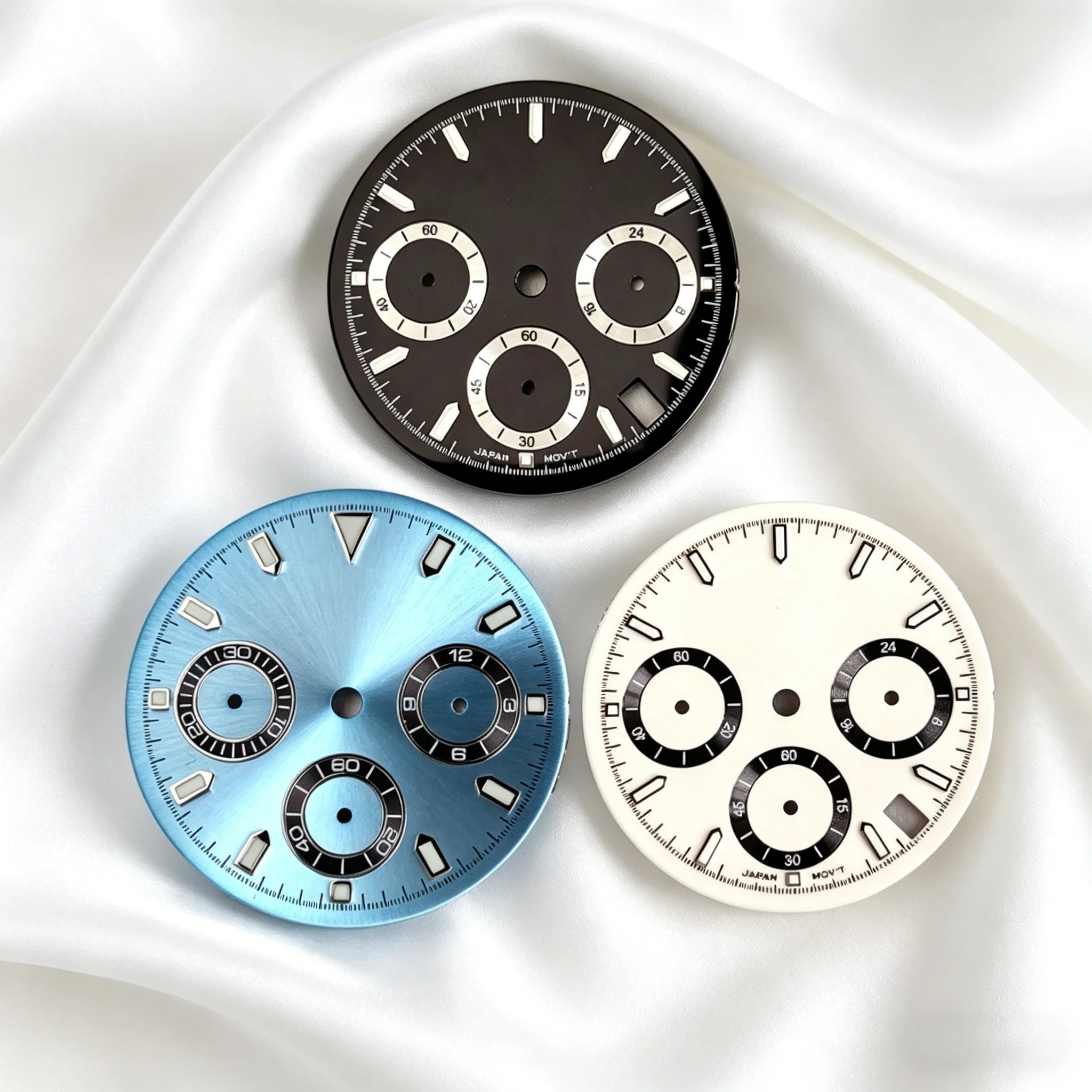 Tandorio New Classic Blue/White/black Chronograph Watch Dial Replacement For VK63 Chronograph Movement Luminous VK63 Watch Dial
Tandorio New Classic Blue/White/black Chronograph Watch Dial Replacement For VK63 Chronograph Movement Luminous VK63 Watch Dial