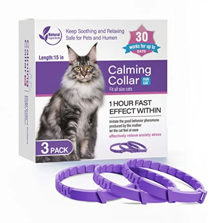 3 Pack Calming Collar Efficient Relieve Reduce Anxiety Stress Pheromones Calm Relaxing Comfortable Breakaway Collars Adjustable
3 Pack Calming Collar Efficient Relieve Reduce Anxiety Stress Pheromones Calm Relaxing Comfortable Breakaway Collars Adjustable
