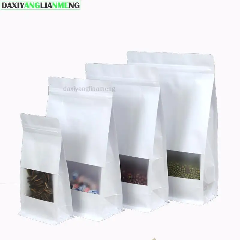 50pcs/lot 6sizes White Paper Packaging Bag Frosted Window Stand Up Side Gusset Zipper Packing Bags Zipper Lock Retailer Package
50pcs/lot 6sizes White Paper Packaging Bag Frosted Window Stand Up Side Gusset Zipper Packing Bags Zipper Lock Retailer Package