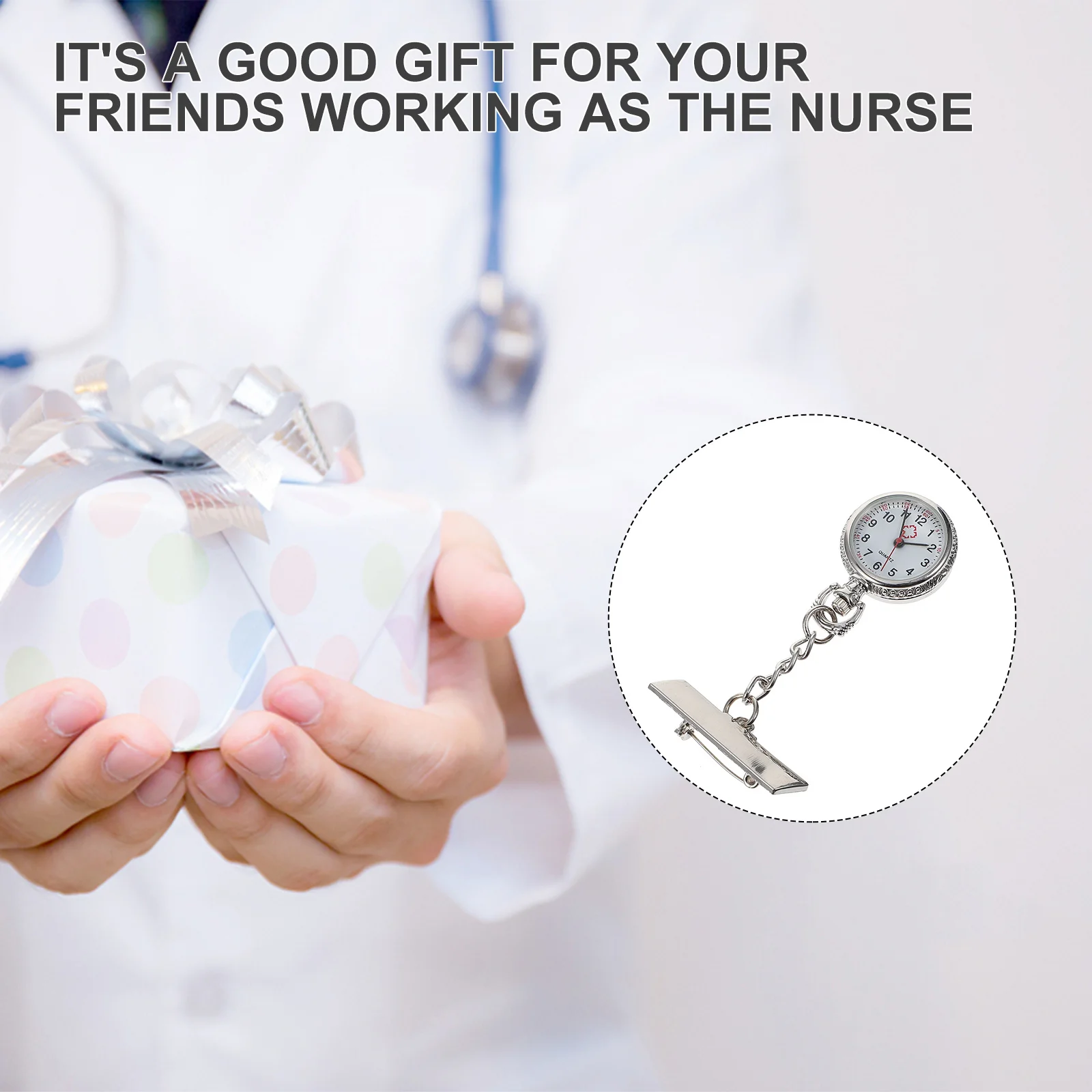 1Pcs Nurse Watch Alloy Clip on Durable Large Dial Clear Display Professional Nurse Fob Watch Suitable for Medical Field
1Pcs Nurse Watch Alloy Clip on Durable Large Dial Clear Display Professional Nurse Fob Watch Suitable for Medical Field