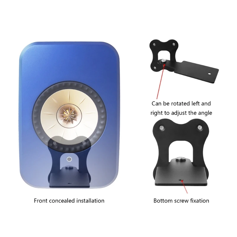 Metal Speaker Wall Mounted Bracket Adjustable Angle and Swivel Space Saving Holder For KEF LSX II Speaker
Metal Speaker Wall Mounted Bracket Adjustable Angle and Swivel Space Saving Holder For KEF LSX II Speaker