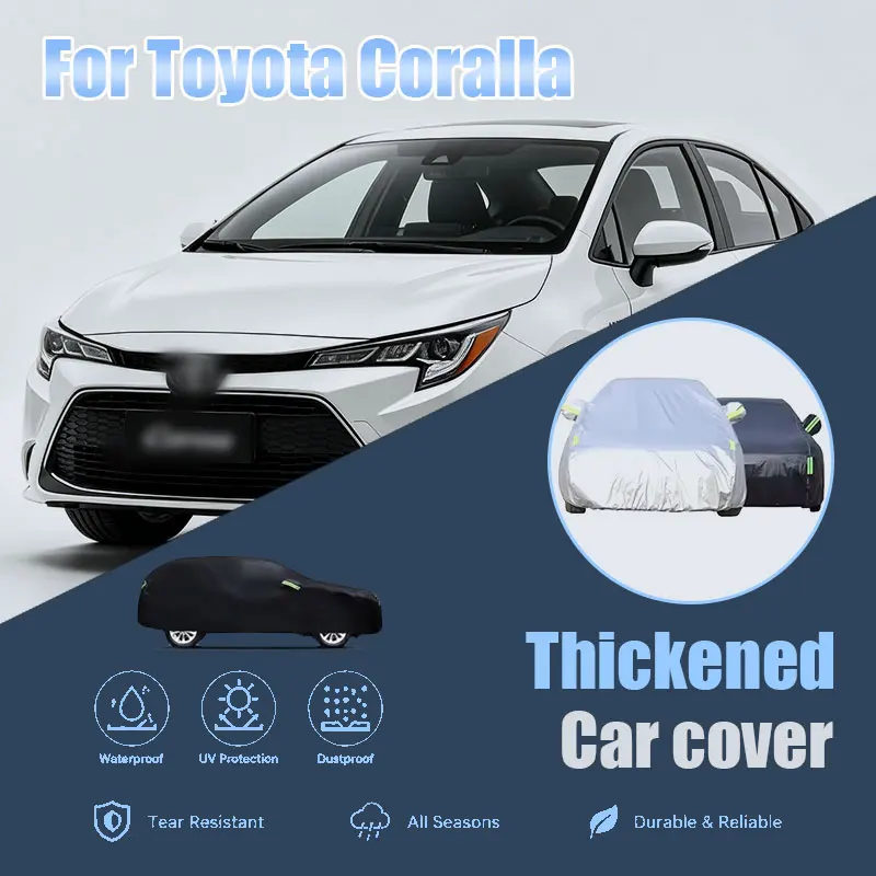 For Toyota Corolla Full Car Cover Side Zipper Waterproof Dustproof Sun Shield Outdoor Universal Fit Exterior Accessories
For Toyota Corolla Full Car Cover Side Zipper Waterproof Dustproof Sun Shield Outdoor Universal Fit Exterior Accessories