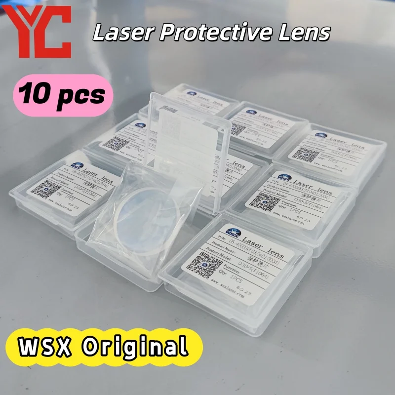10piece WSX Original Laser Protective Lens 30x5 37x7 JGS1 Fused Silica Protection Lenses For 1064nm Cutting Welding Head Brands
10piece WSX Original Laser Protective Lens 30x5 37x7 JGS1 Fused Silica Protection Lenses For 1064nm Cutting Welding Head Brands