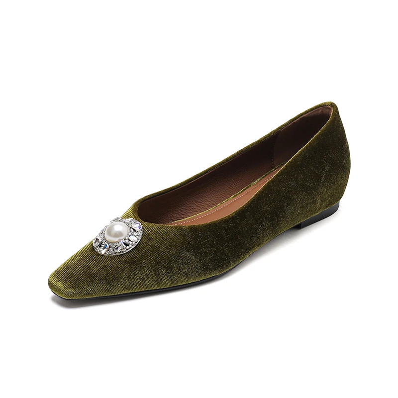Women Shoes Vintage Flats Simple Shoes Square Toe Soft Velvet Crystals Flats Low Heel Woman New Spring Autumn Luxury Shoes
Women Shoes Vintage Flats Simple Shoes Square Toe Soft Velvet Crystals Flats Low Heel Woman New Spring Autumn Luxury Shoes