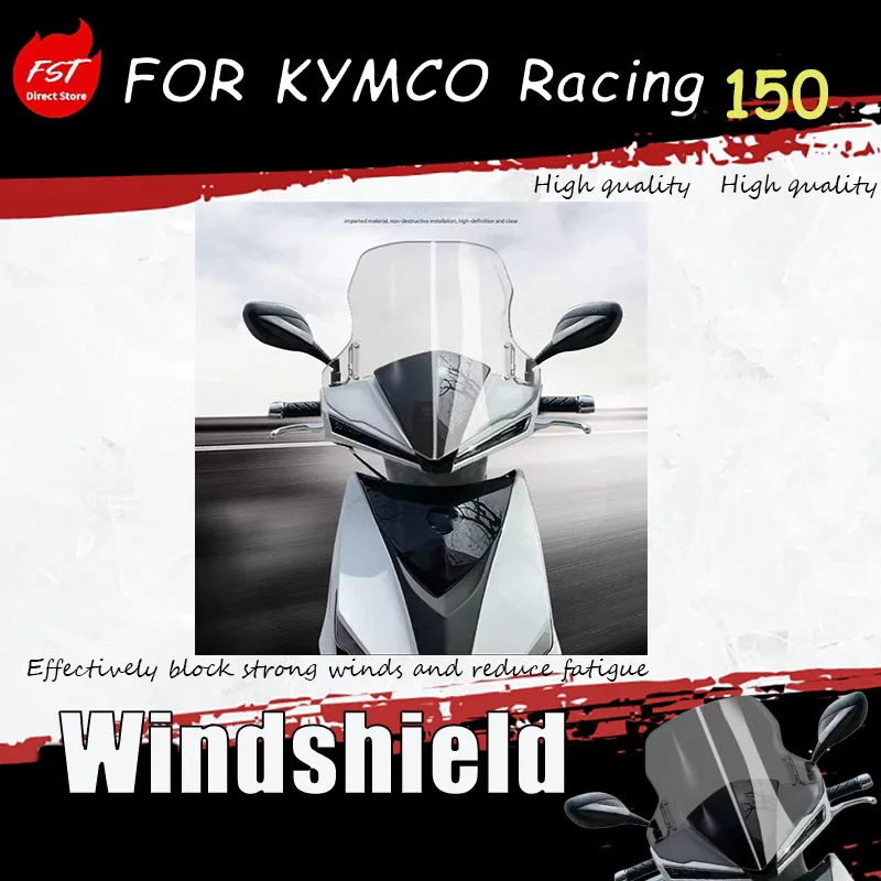 For KYMCO Racing 150 modified windshield, front windshield frame, front windscreen panel, and chest guard plate
For KYMCO Racing 150 modified windshield, front windshield frame, front windscreen panel, and chest guard plate