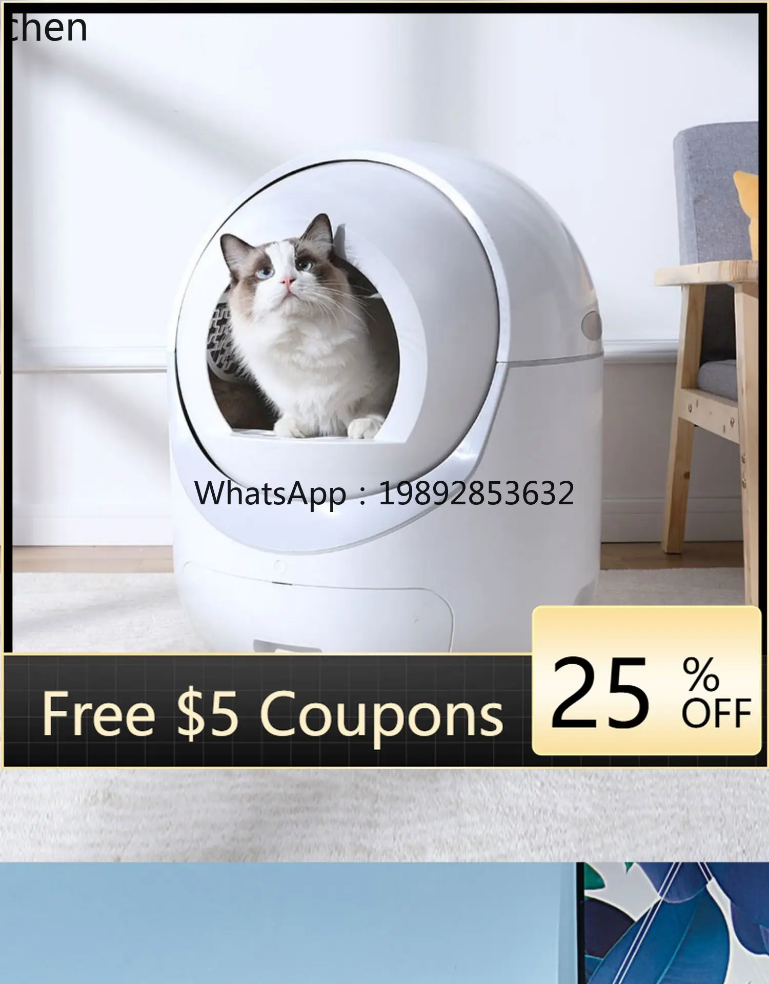 AB smart cat toilet automatic electric cat litter box closed remote deodorization Taiwan 110V
AB smart cat toilet automatic electric cat litter box closed remote deodorization Taiwan 110V