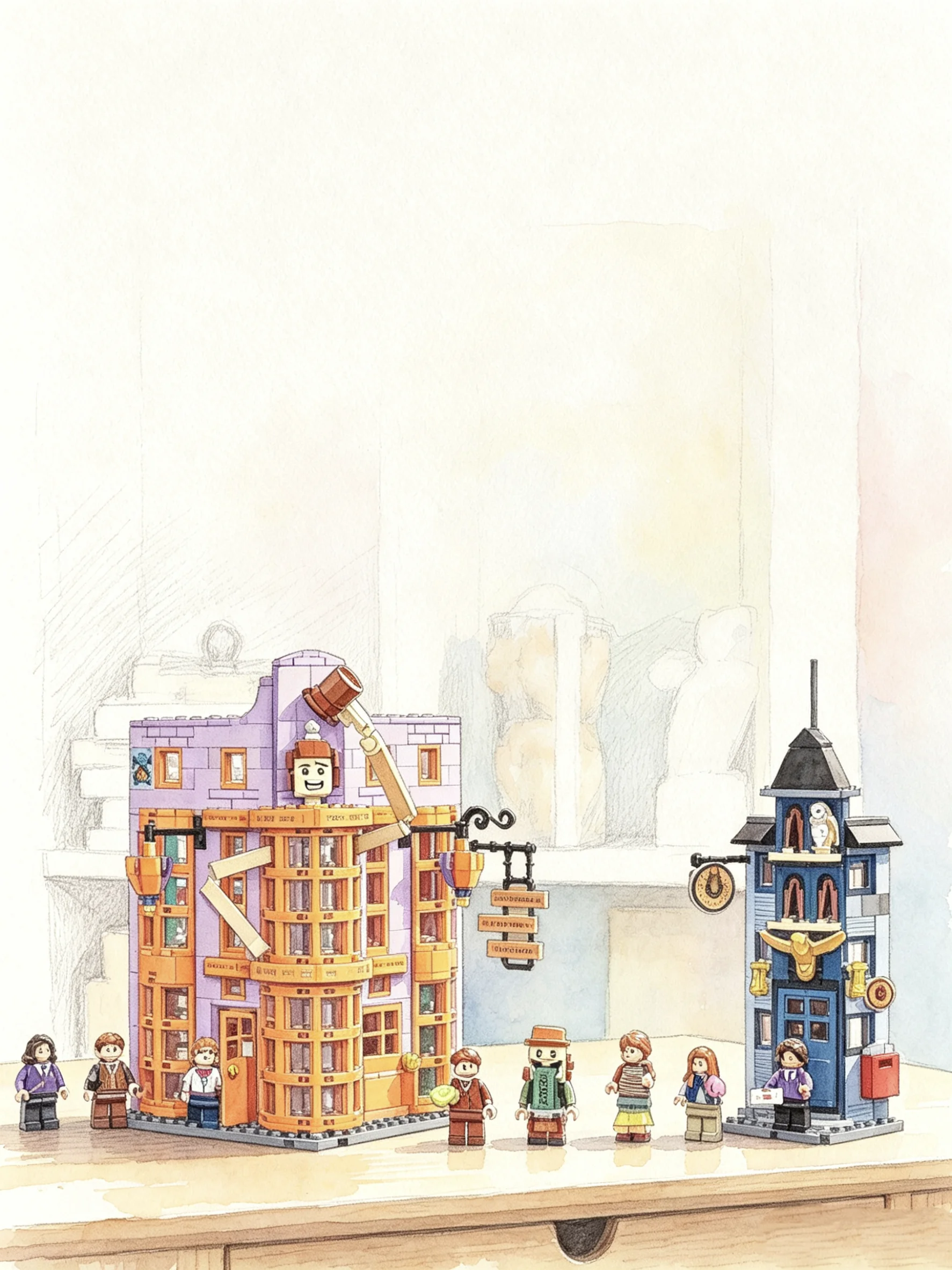 In Stock 834pcs Weasley Classic Magical Street Shop 76422 Creative Building Block Model With Figures Birthday Toy Gift for Kids
In Stock 834pcs Weasley Classic Magical Street Shop 76422 Creative Building Block Model With Figures Birthday Toy Gift for Kids