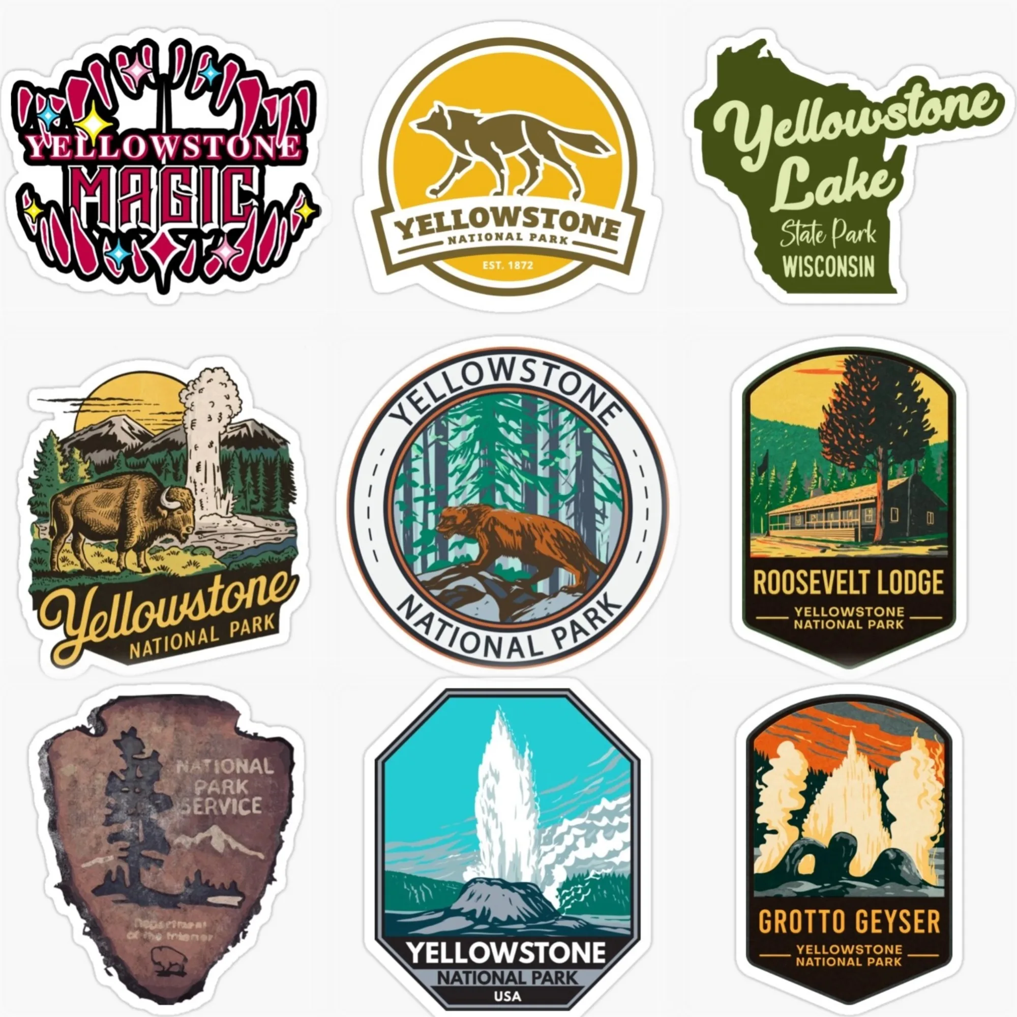 Yellowstone National Park Mountain Creative PVC Sticker for Decorate Car Motorcycle Van Truck Helmet Window Decal Accessories
Yellowstone National Park Mountain Creative PVC Sticker for Decorate Car Motorcycle Van Truck Helmet Window Decal Accessories