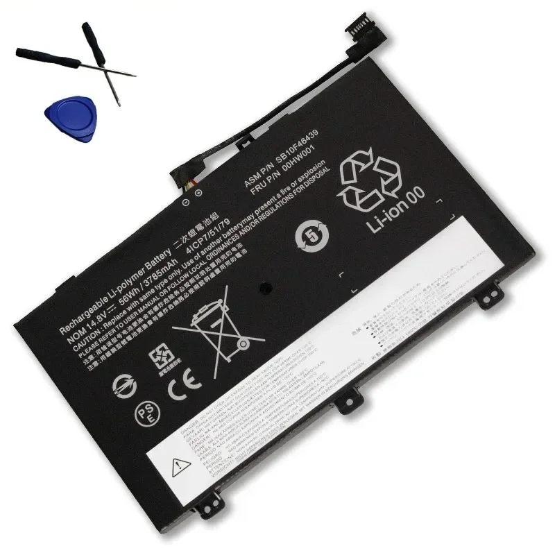 00HW001 Battery For Lenovo ThinkPad S3 Yoga 14 20DM 20DN 14.8V 56Wh
00HW001 Battery For Lenovo ThinkPad S3 Yoga 14 20DM 20DN 14.8V 56Wh