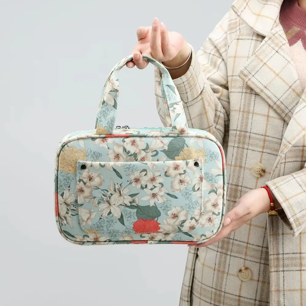 Flower Print Knitting Tote Bag Oxford Large Capacity Yarn Crochet Storage Supplies Multi-compartment Knitting Needle Organizer
Flower Print Knitting Tote Bag Oxford Large Capacity Yarn Crochet Storage Supplies Multi-compartment Knitting Needle Organizer