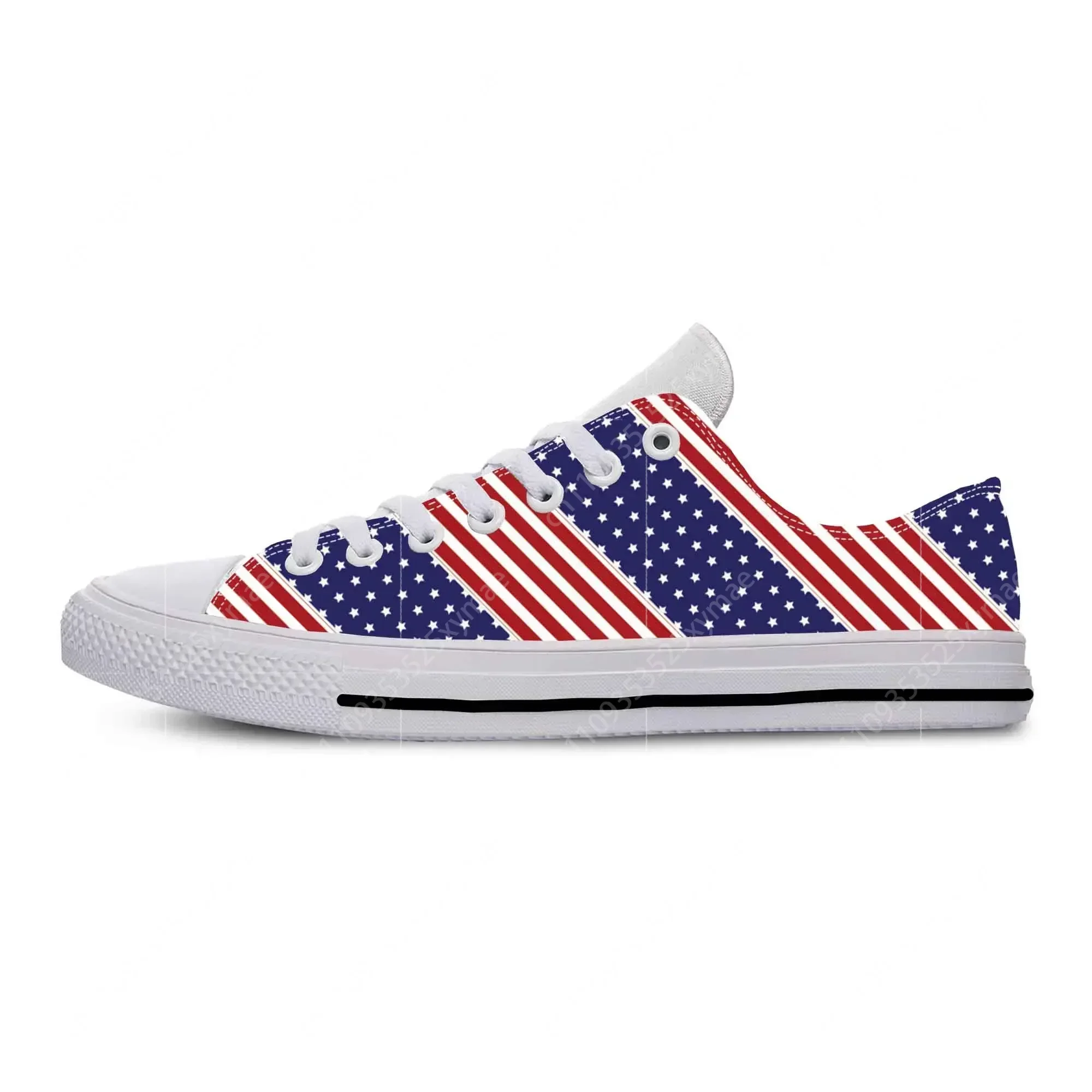 America American Flag US USA Star Stripe Patriotic Casual Cloth Shoes Low Top Comfortable Breathable 3D Print Men Women Sneakers
America American Flag US USA Star Stripe Patriotic Casual Cloth Shoes Low Top Comfortable Breathable 3D Print Men Women Sneakers