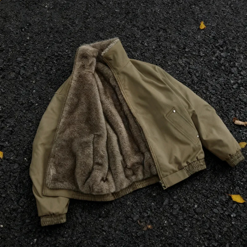 Winter Men's Reversible Jacket Fake Fur Thick Warm Coat Male Fashion Parka Outwear Men's and Women's Jacket Men's Luxury Jackets
Winter Men's Reversible Jacket Fake Fur Thick Warm Coat Male Fashion Parka Outwear Men's and Women's Jacket Men's Luxury Jackets