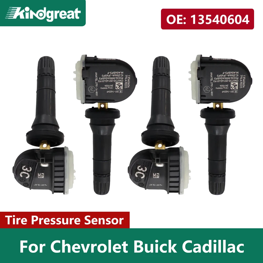 4PCS/Lot 13540604 315MHZ TPMS Tire Pressure Monitor System Sensor for Chevrolet Buick Cadillac
4PCS/Lot 13540604 315MHZ TPMS Tire Pressure Monitor System Sensor for Chevrolet Buick Cadillac