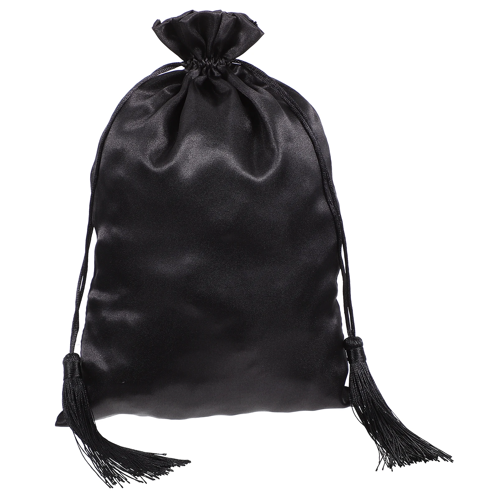 Satin Drawstring Black Toiletry Bags Makeup Pouch Wash Cloth Drawstring Bag Tassel Design Gym Travel Bag Storage
Satin Drawstring Black Toiletry Bags Makeup Pouch Wash Cloth Drawstring Bag Tassel Design Gym Travel Bag Storage