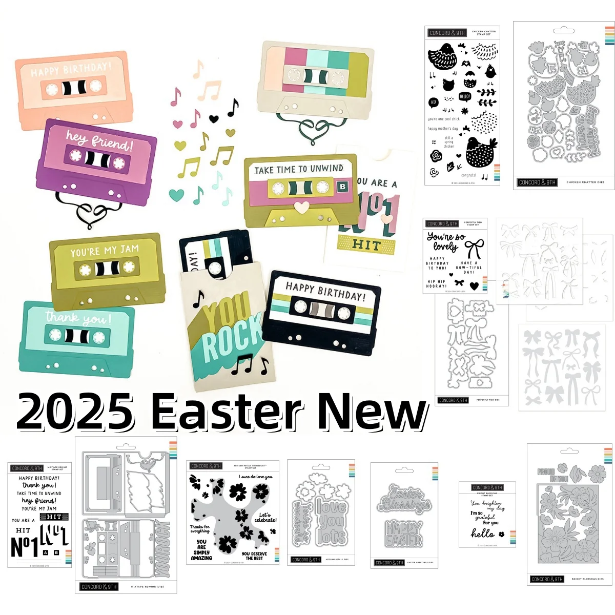 Blossoms Chicken Mix Tape Rewind Clear Stamps Metal Cutting Dies Stencil for DIY Scrapbook Decoration Make Card 2025 Easter
Blossoms Chicken Mix Tape Rewind Clear Stamps Metal Cutting Dies Stencil for DIY Scrapbook Decoration Make Card 2025 Easter