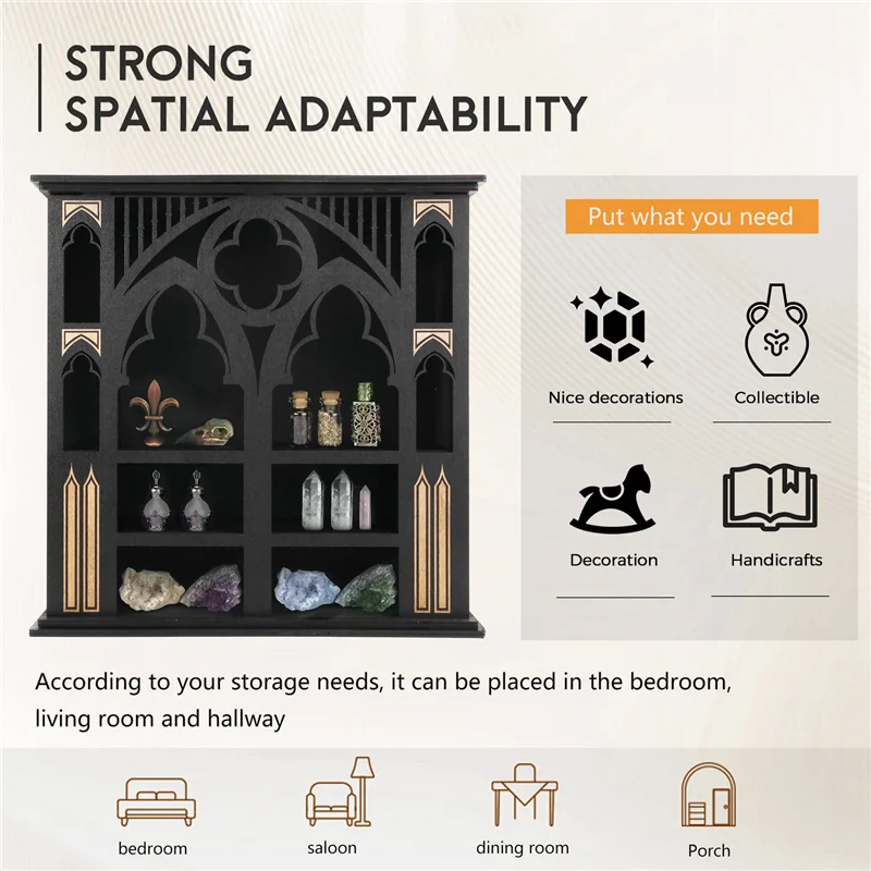 ABRB-Arch Storage Rack Wooden Wall Rack Crystal Display Storage Rack Hanging Floating Rack
ABRB-Arch Storage Rack Wooden Wall Rack Crystal Display Storage Rack Hanging Floating Rack