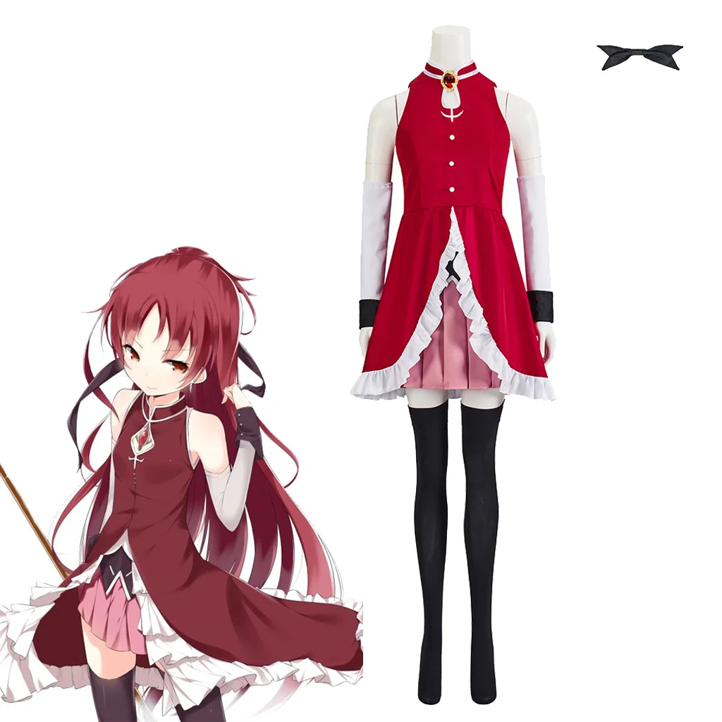 Anime Sakura Kyouko Cosplay Costumes Fancy Dress Set Puella Magi Costume Madoka Magica Sakura Kyouko Red Sexy Dress Custumes
Anime Sakura Kyouko Cosplay Costumes Fancy Dress Set Puella Magi Costume Madoka Magica Sakura Kyouko Red Sexy Dress Custumes