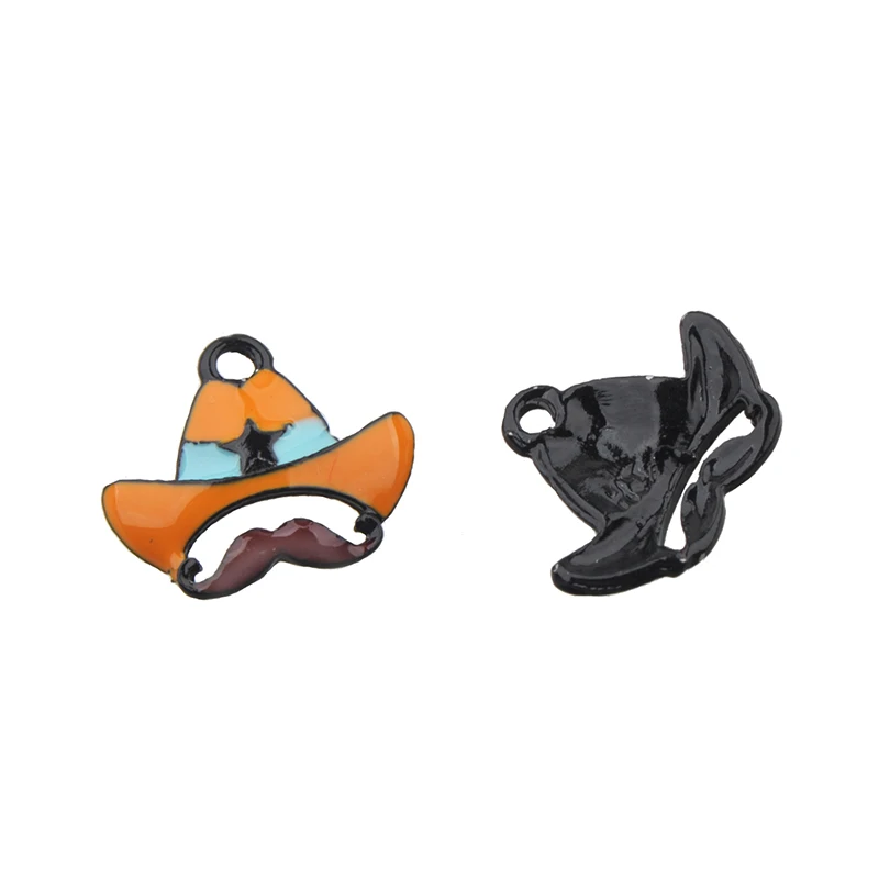 Halloween Charms Wholesale Epoxy Cowboy Hat Enamel Dangles 10pcs DIY Party Handcrafts Earrings Jewelery Findings Making Supplies
Halloween Charms Wholesale Epoxy Cowboy Hat Enamel Dangles 10pcs DIY Party Handcrafts Earrings Jewelery Findings Making Supplies