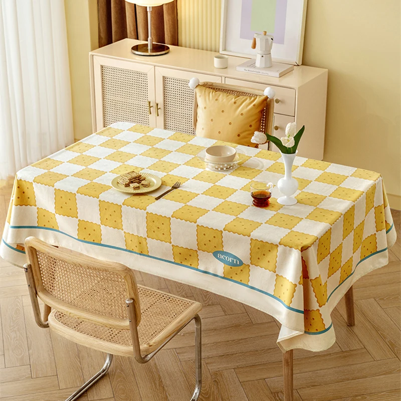 Biscuit Shaped Tablecloth Checkerboard Fashion Modern Tablecloth Short Pile No Water Wash Dinning Table Cloth Home Decoration
Biscuit Shaped Tablecloth Checkerboard Fashion Modern Tablecloth Short Pile No Water Wash Dinning Table Cloth Home Decoration