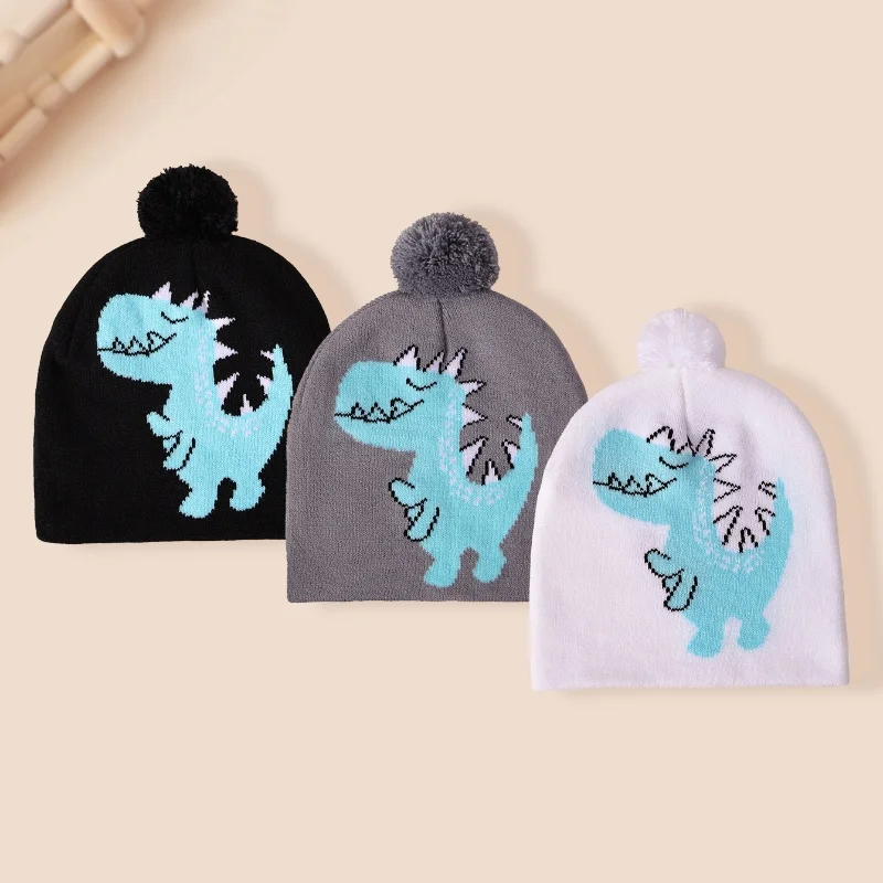 Cap Children's Autumn/Winter Warm Knit Hat Girls Hat, Kids Hat With Pompom Dinosaur Pattern, Elastic Knit Baby Hat For Daily
Cap Children's Autumn/Winter Warm Knit Hat Girls Hat, Kids Hat With Pompom Dinosaur Pattern, Elastic Knit Baby Hat For Daily
