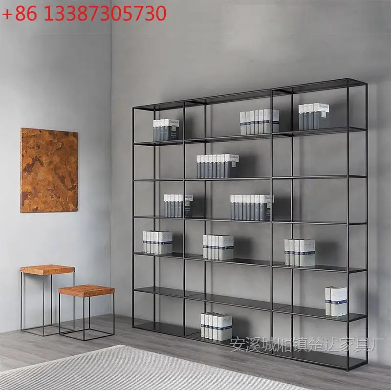 Nordic wrought iron shelf floor-to-ceiling minimalist bookshelf living room
Nordic wrought iron shelf floor-to-ceiling minimalist bookshelf living room