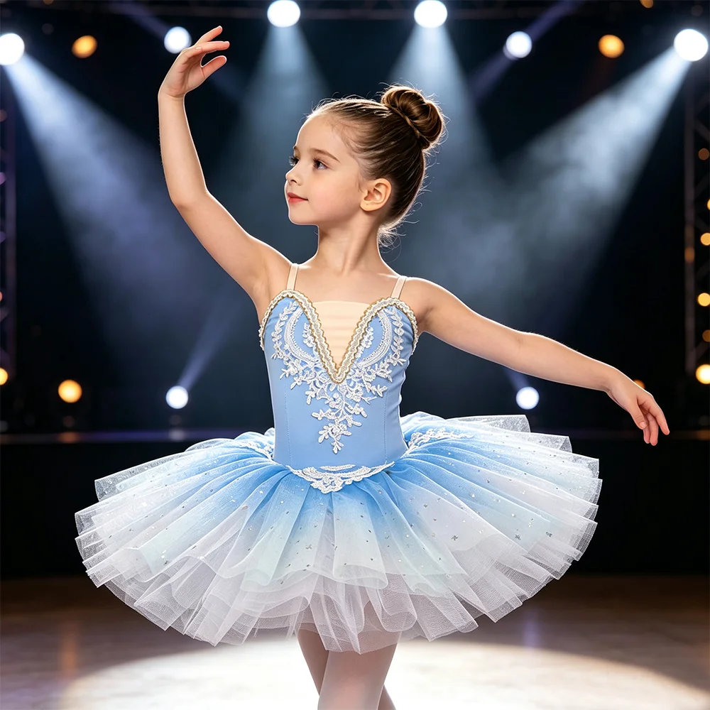 Girls Ballet Tutu Dress Kids Professional Princess Performance Costume Elegant Dance Leotard with Sequins for Stage Show
Girls Ballet Tutu Dress Kids Professional Princess Performance Costume Elegant Dance Leotard with Sequins for Stage Show