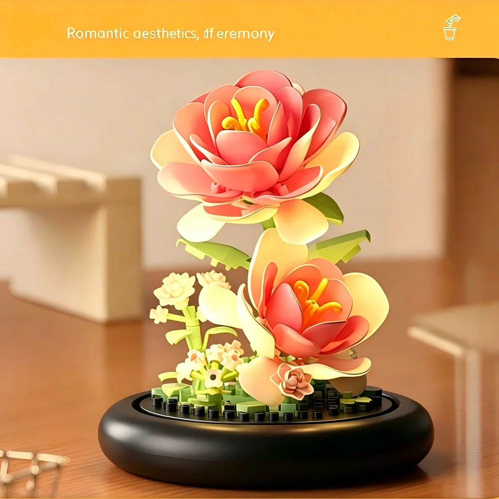 Mini Micro Particle Building Blocks Everlasting Flower Design DIY Home Decor Ornament Perfect Gift for Mother Valentine's Day
Mini Micro Particle Building Blocks Everlasting Flower Design DIY Home Decor Ornament Perfect Gift for Mother Valentine's Day