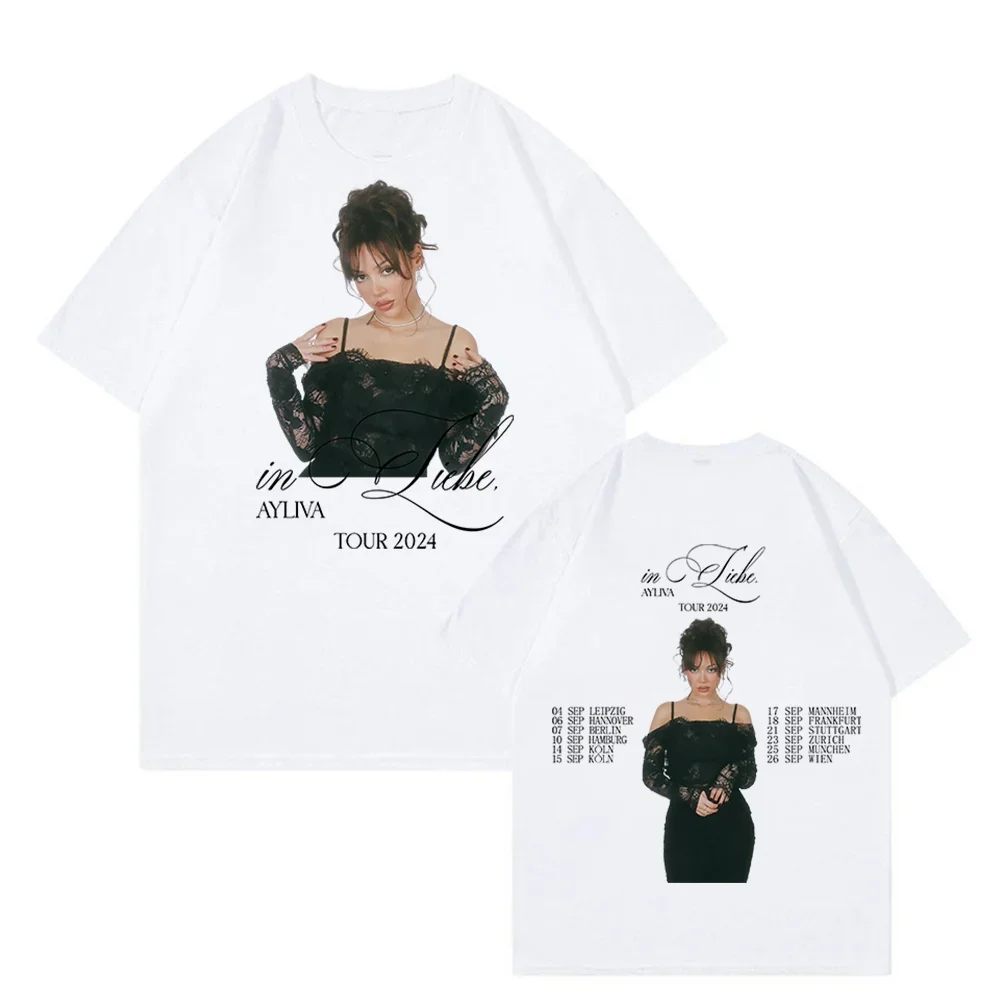 Ayliva Merch In Liebe Tour 2024 футболка с круглым вырезом и коротким рукавом для мужчин и женщин Повседневная Уличная Одежда Футболка Топ
Ayliva Merch In Liebe Tour 2024 футболка с круглым вырезом и коротким рукавом для мужчин и женщин Повседневная Уличная Одежда Футболка Топ