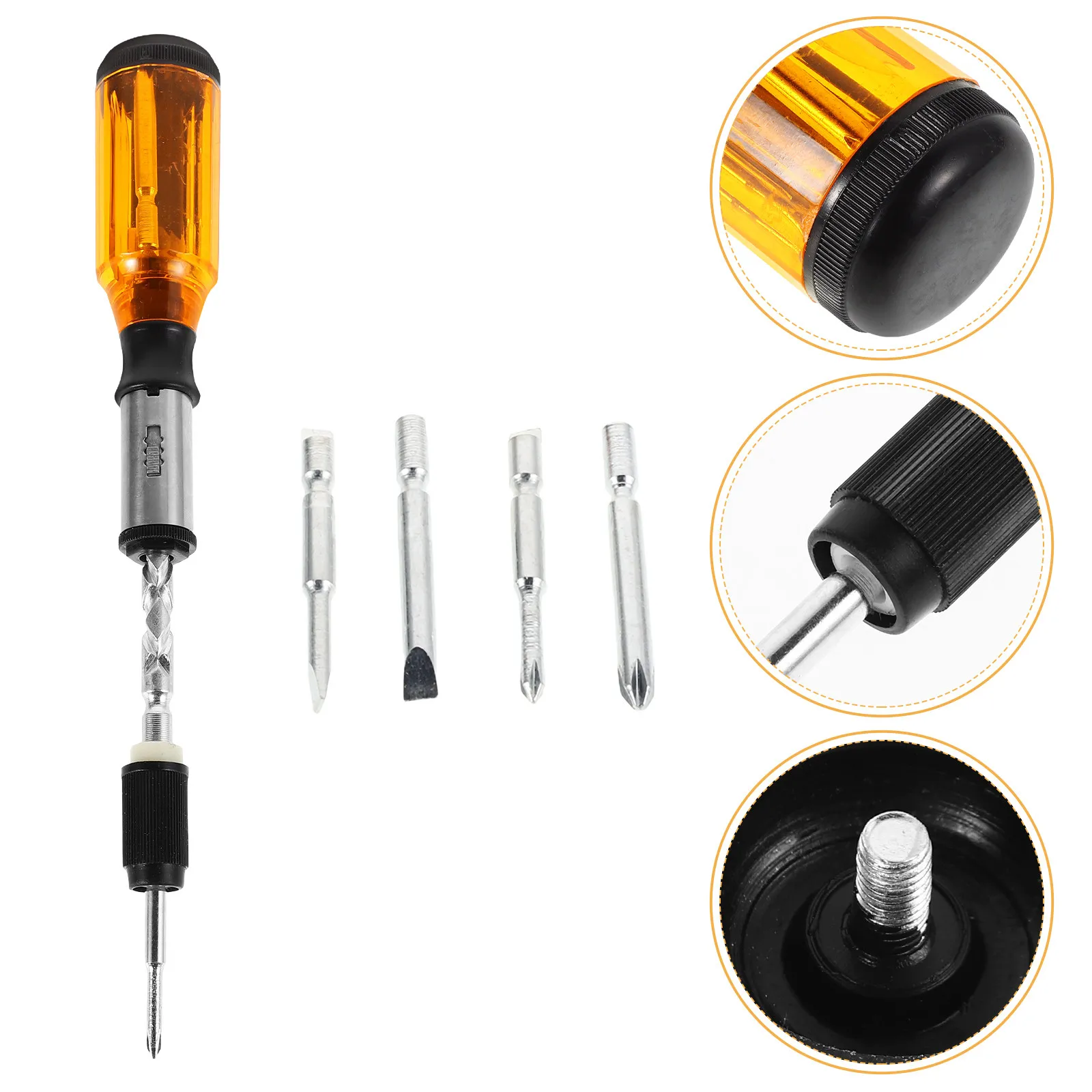 Hand Pressing Spiral Screwdriver Adjustable Semi Automatic Ratchet Function Rotating Tool for Reverse Screw Tasks
Hand Pressing Spiral Screwdriver Adjustable Semi Automatic Ratchet Function Rotating Tool for Reverse Screw Tasks