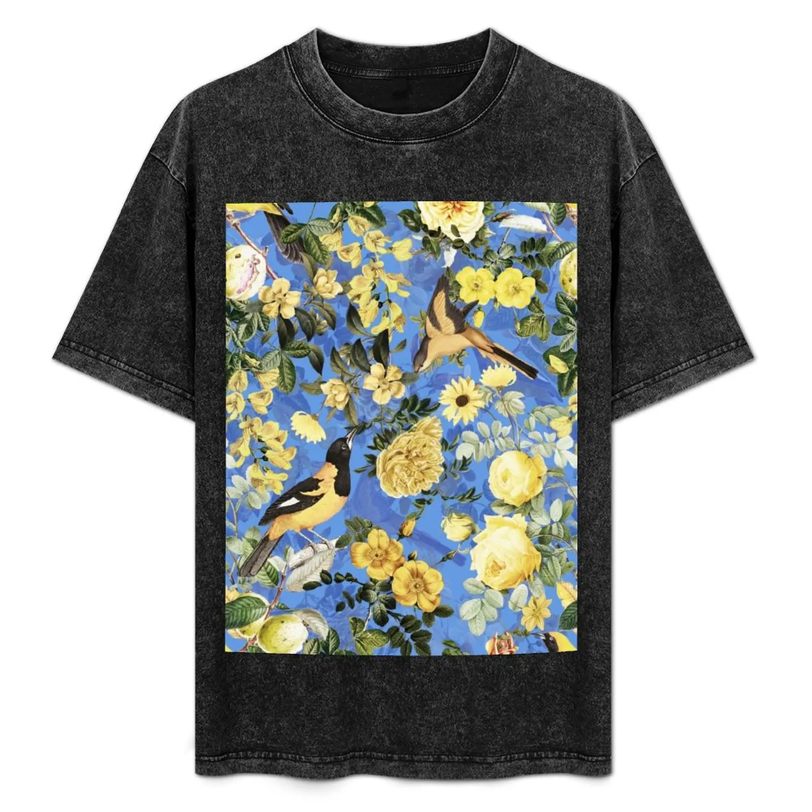 Antique Blue And Yellow Botanical Flower Rose Botanical Garden T-Shirt Big Size Short Sleeve Tee for Men
Antique Blue And Yellow Botanical Flower Rose Botanical Garden T-Shirt Big Size Short Sleeve Tee for Men