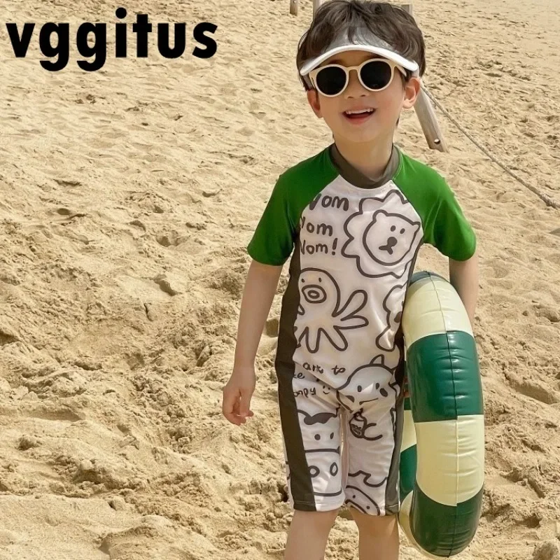 New One Piece Baby Swimwear Summer Baby Boys' Cartoon Short Sleeve Swimsuit Beach Swimming Sunscreen Children's Swimsuit H2415
New One Piece Baby Swimwear Summer Baby Boys' Cartoon Short Sleeve Swimsuit Beach Swimming Sunscreen Children's Swimsuit H2415