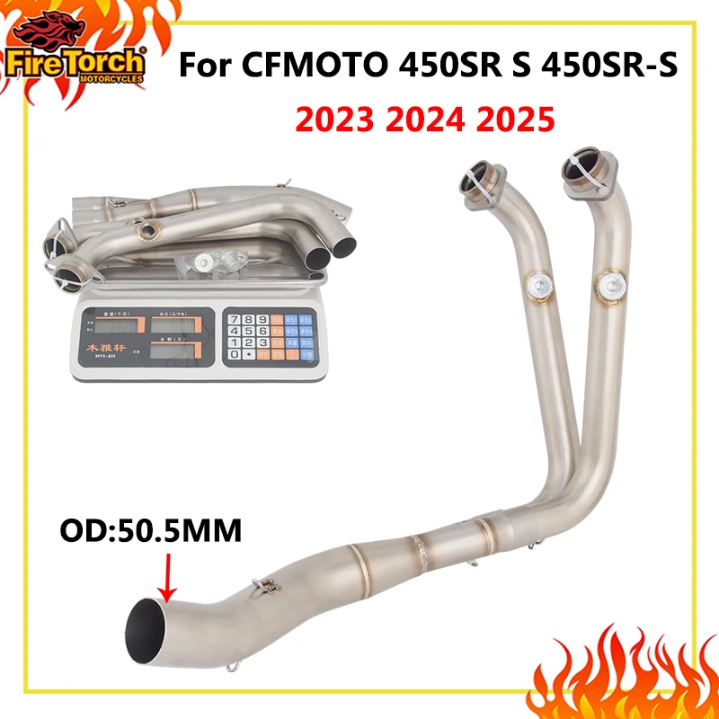 Slip On For CFMOTO 450SR-S 2023 2024 Motorcycle Exhaust Escape Systems Front Middle Link Pipe 2 Sensors Connect 51mm Muffler
Slip On For CFMOTO 450SR-S 2023 2024 Motorcycle Exhaust Escape Systems Front Middle Link Pipe 2 Sensors Connect 51mm Muffler