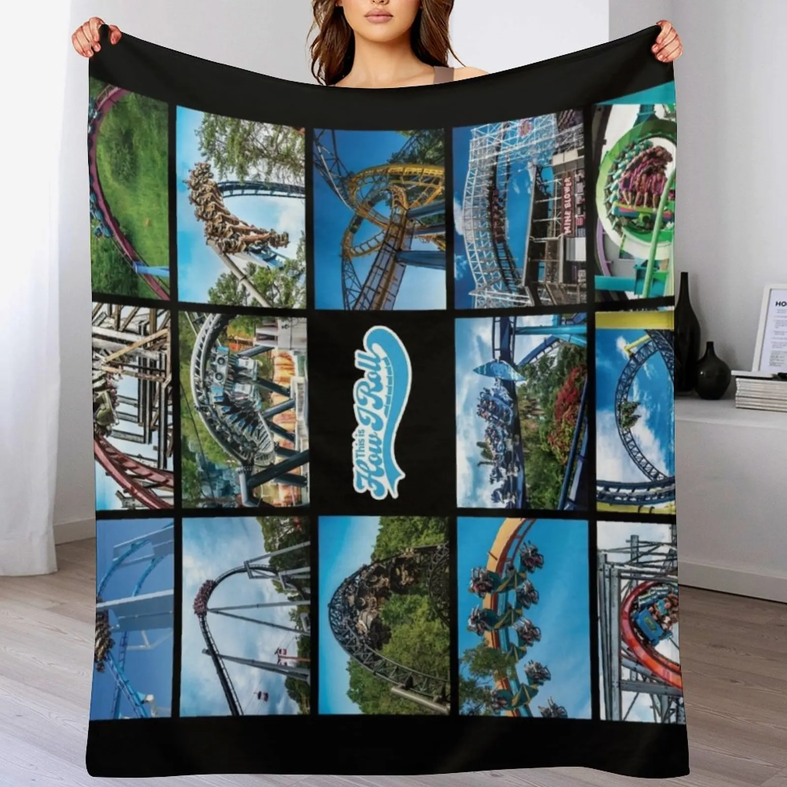 This is How I Roll Roller Coaster Collage Throw Blanket Cozy Light Blanket for Travel Camping Picnic
This is How I Roll Roller Coaster Collage Throw Blanket Cozy Light Blanket for Travel Camping Picnic