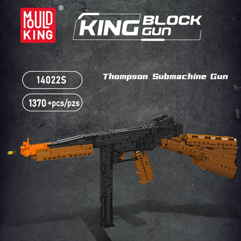 1370PCS Thompson MOC Submachine Gun Building Blocks Set for Adults DIY MOC-14022S Brick Assembly Toys Kids Gifts
1370PCS Thompson MOC Submachine Gun Building Blocks Set for Adults DIY MOC-14022S Brick Assembly Toys Kids Gifts