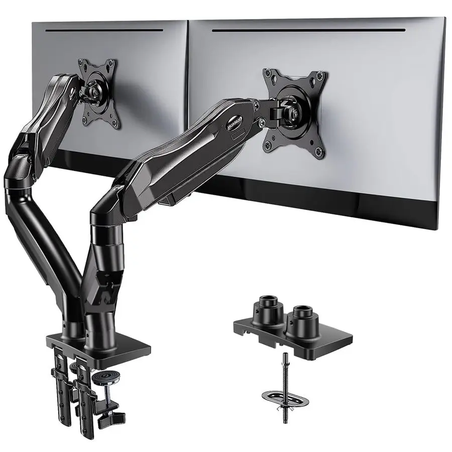 Dual Monitor Stand, Fully Adjustable Monitor Desk Mount for 13 u201332 u2033 Computer Screens, Full Motion VESA 75x75 100x100 w
Dual Monitor Stand, Fully Adjustable Monitor Desk Mount for 13 u201332 u2033 Computer Screens, Full Motion VESA 75x75 100x100 w