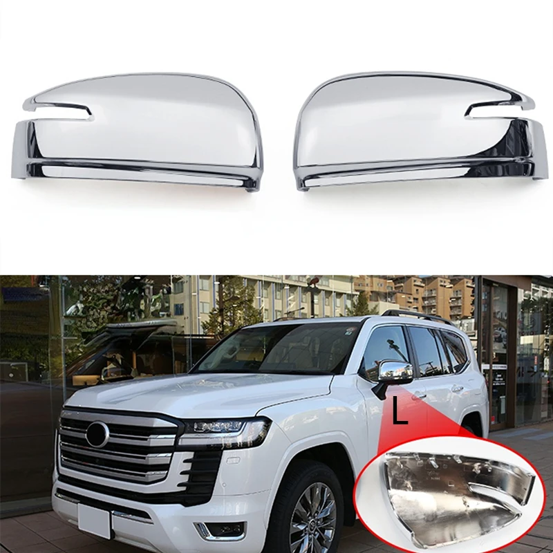 Rear View Mirror Electroplated Cover Set Side Rearview Replacement Shell Buckle Type For Toyota Land Cruiser 300 LC300 2020-2023
Rear View Mirror Electroplated Cover Set Side Rearview Replacement Shell Buckle Type For Toyota Land Cruiser 300 LC300 2020-2023