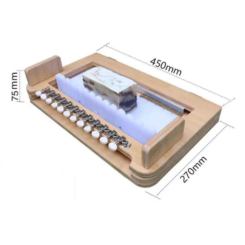 Accurately cut 1-inch bamboo soap slicer, hand-made soap with multiple wires, manual soap cutter cut 1-12 strips accurately
Accurately cut 1-inch bamboo soap slicer, hand-made soap with multiple wires, manual soap cutter cut 1-12 strips accurately
