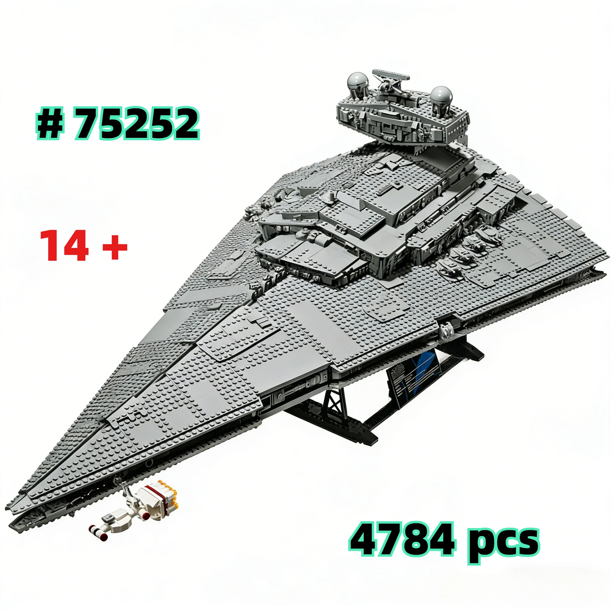 4784pcs UCS Imperial Navy Stormtrooper Star Destroyer Galactic Empire 75252 Star Cruiser Starfighter Dark Fleetship Gift.
4784pcs UCS Imperial Navy Stormtrooper Star Destroyer Galactic Empire 75252 Star Cruiser Starfighter Dark Fleetship Gift.