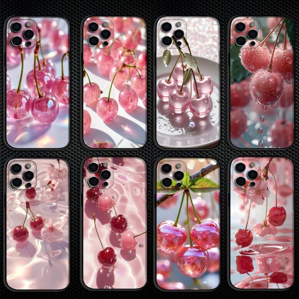 Beauty Crystal Cherry Phone Case For iPhone 16,15,14,13,12,11 Plus,Pro Max, Soft Silicone Black Cover
Beauty Crystal Cherry Phone Case For iPhone 16,15,14,13,12,11 Plus,Pro Max, Soft Silicone Black Cover