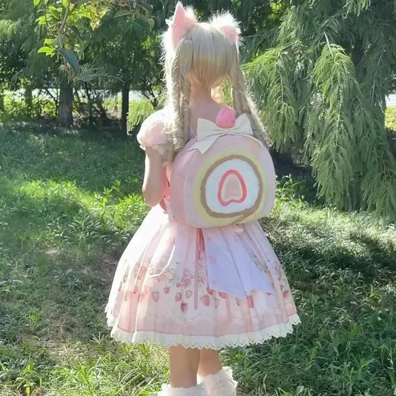 Kawaii Lolita Strawberry Cake Roll Сумки для женщин Милая милая сумка Розовая сумка для девочек Рождественский подарок Клубничная сумка из искусственной кожи
Kawaii Lolita Strawberry Cake Roll Сумки для женщин Милая милая сумка Розовая сумка для девочек Рождественский подарок Клубничная сумка из искусственной кожи