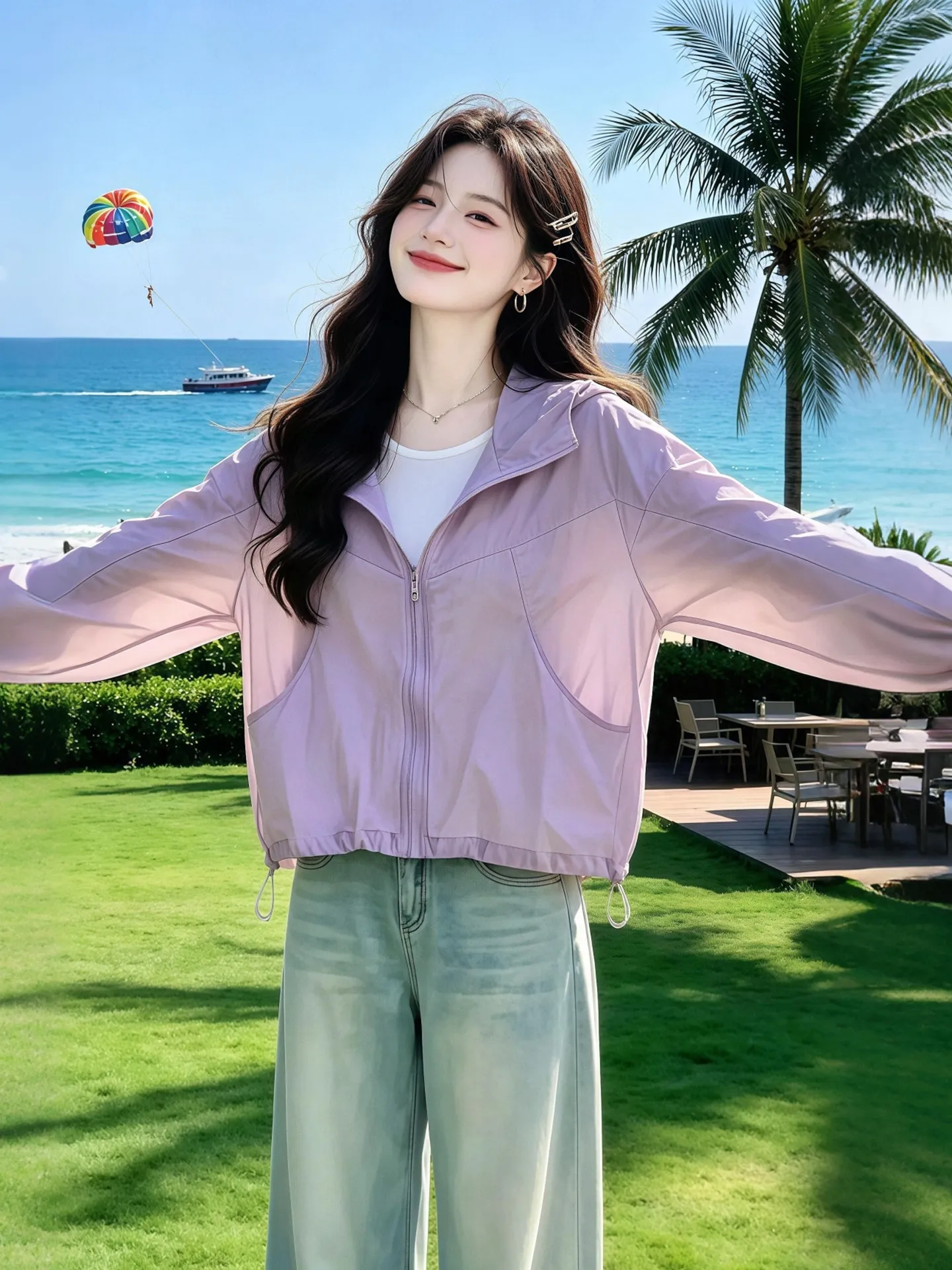 2026 Summer New Women's Lightweight Breathable Sun Protection Clothing Casual Hooded Zipper Short Outerwear Commute Style
2026 Summer New Women's Lightweight Breathable Sun Protection Clothing Casual Hooded Zipper Short Outerwear Commute Style