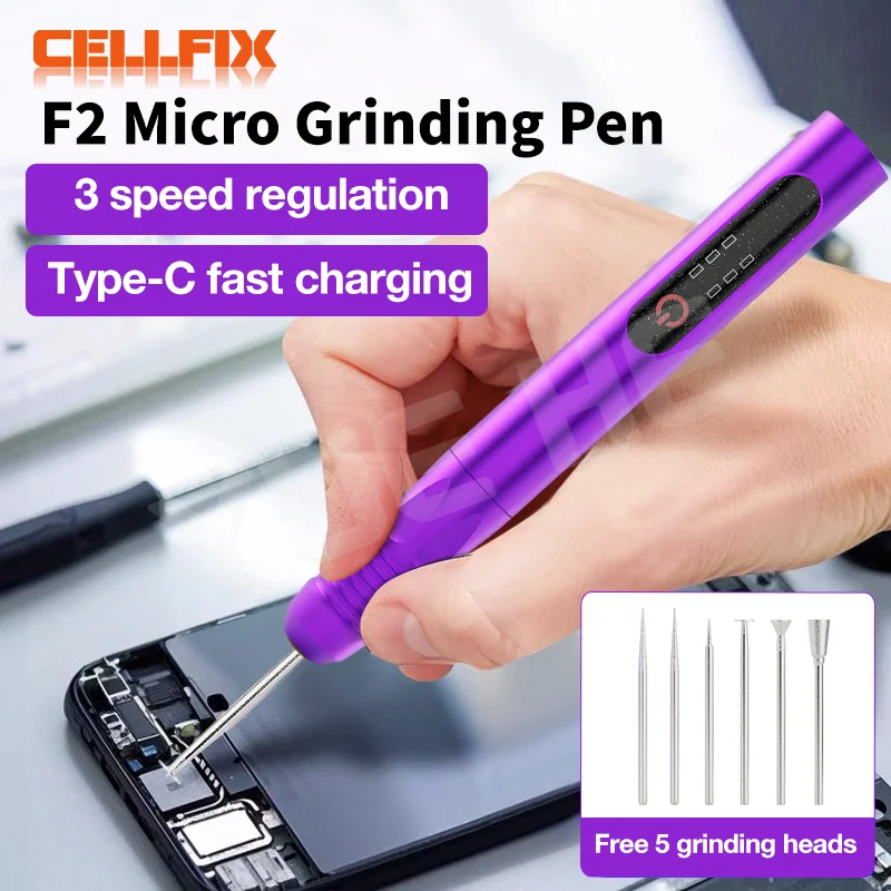 LANRUI F2 micro grinding pen Type-C three level adjustment can be used for screw sliding tooth cutting/hard disk CPU grinding
LANRUI F2 micro grinding pen Type-C three level adjustment can be used for screw sliding tooth cutting/hard disk CPU grinding
