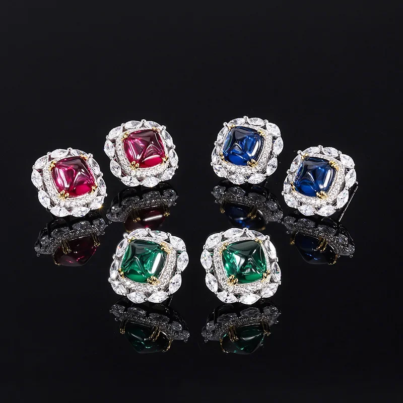 Jewelry 18K Gold Set with PT950 Platinum Colorful Treasure Candy Tower Full of Diamond Main Stone Earrings Main Stone 8*8
Jewelry 18K Gold Set with PT950 Platinum Colorful Treasure Candy Tower Full of Diamond Main Stone Earrings Main Stone 8*8